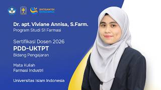 PDD-UKTPT Bidang Pengajaran | Sertifikasi Dosen 2026 | Dr. apt. Viviane Annisa, S.Farm.