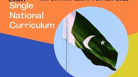 Single National Curriculum in Pakistan: a Step in the Right Direction or a Blunder. ESSAY CSS-2022