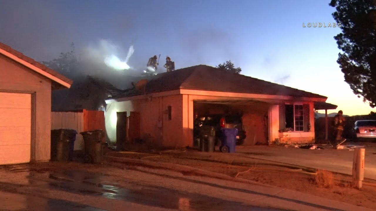 House Fire / Adelanto RAW FOOTAGE YouTube
