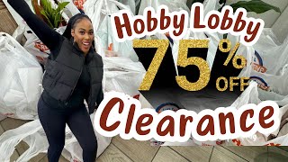 HURRY! 75% OFF CLEARANCE HOME DECOR AT HOBBY LOBBY!