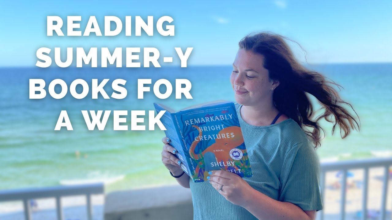 Reading vlog - Trying to read my summer TBR on my beach trip - YouTube