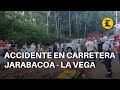 Accidente de Tránsito deja varios heridos en carretera Jarabacoa - La Vega