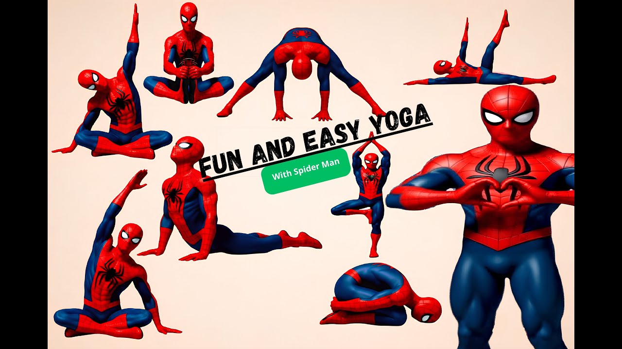 Spider-Man Does Yoga | Fun and Easy Yoga Poses with Spider-Man!