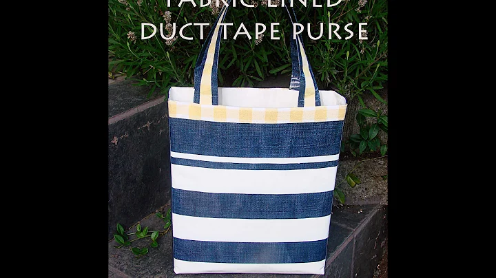 How to Make a Duct Tape Purse with Fabric Lining