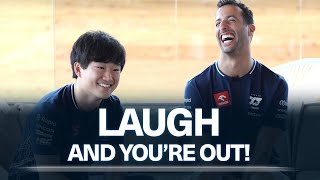LAUGH AND YOU'RE OUT  Daniel Ricciardo VS Yuki Tsunoda | #HungarianGP