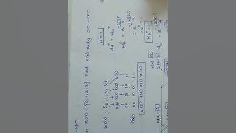 DIT FFT 4pt Bit Reverse Order and Twiddle Factor Find Method