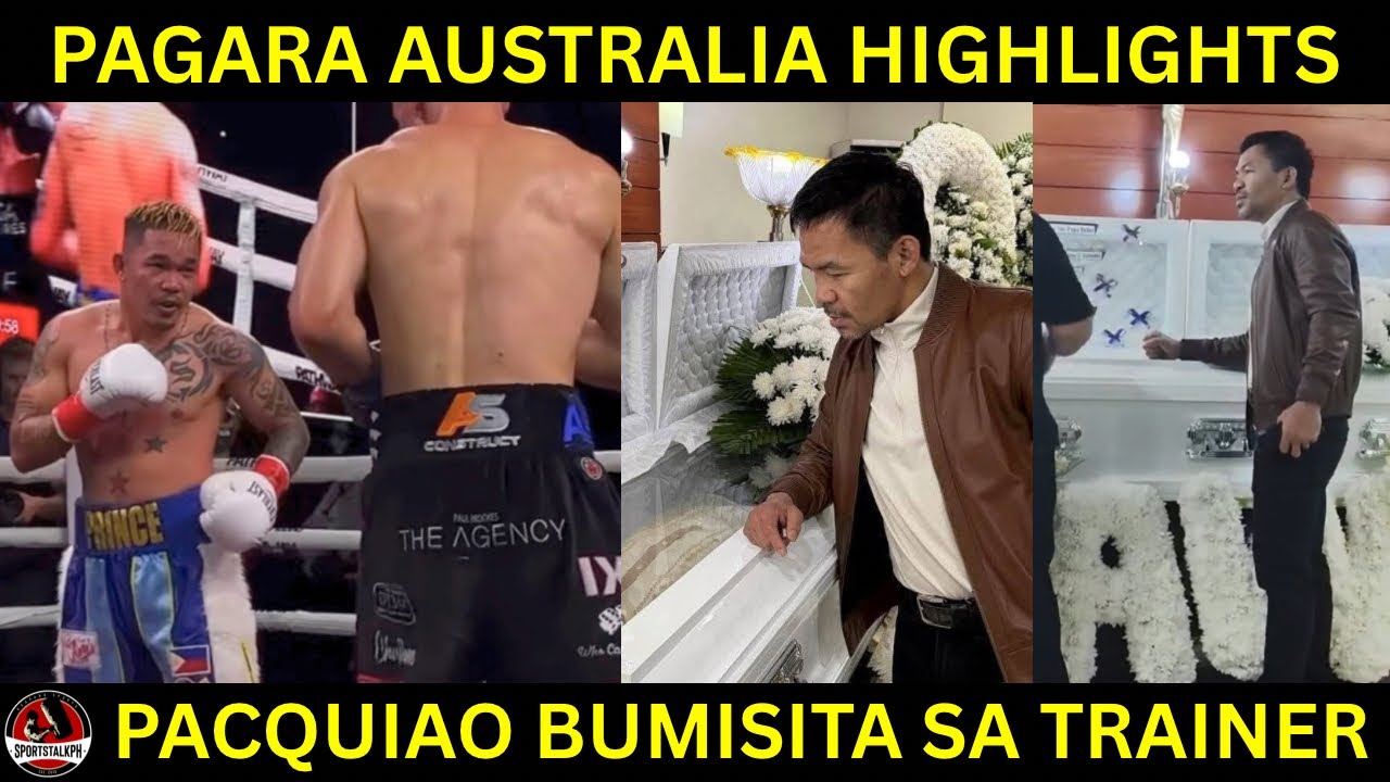 Pagara Fight highlights sa Australia! Kaya pala NATALO | Pacquiao nakiramay sa Trainer
