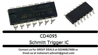 cd4093 schmitt trigger ic