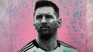 Lionel Messi Multi Layer Stencil Painting