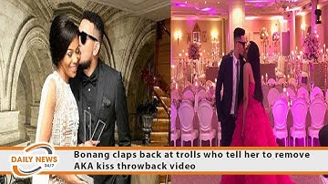 Bonang claps back at trolls who tell her to remove AKA kiss throwback video