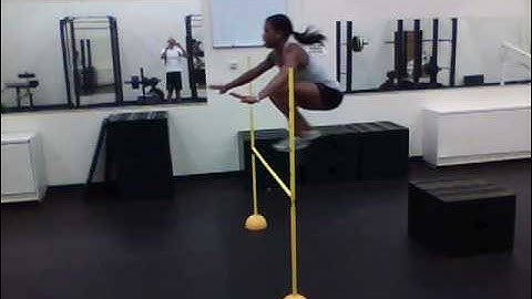 Depth Jump over Hurdle