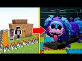 PJ Pug-A-Pillar Tấn Công Nhà Được Bảo Vệ Bởi bqThanh và Ốc Trong Minecraft (Poppy Playtime 2)