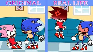 Angry Amy scares Sonic  - Sonic The Hedgehog 3 Animation | Sonic Original vs PlushToys