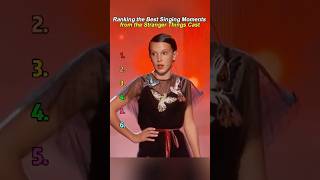 Ranking the Best Singing Moments from the Stranger Things Cast.#theStrangerThings#MillieBobbyBrown