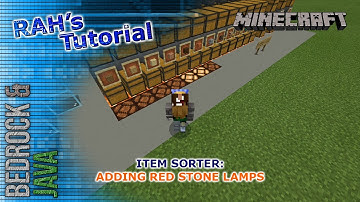Item Sorter: Adding Redstone Lamps - Minecraft 1.20+ Bedrock & Java