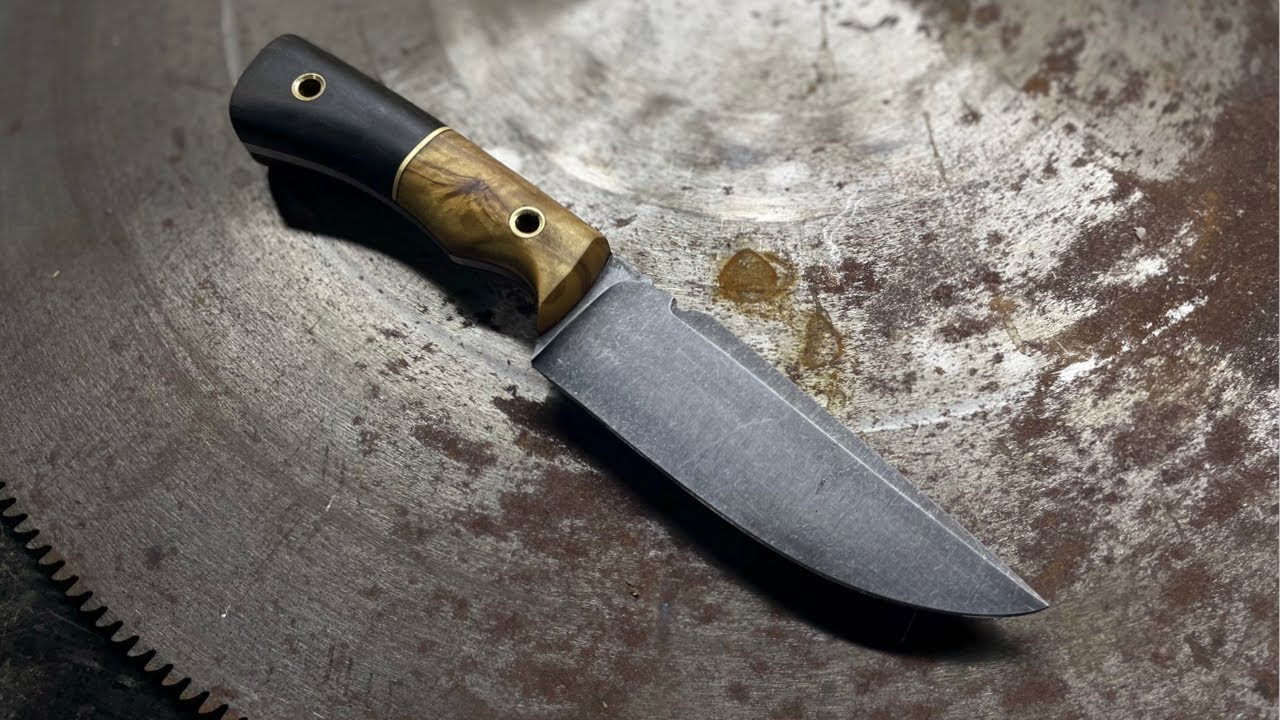 80CRV2 TESTERE ÇELİĞİNDEN KAMP BIÇAĞI YAPIMI(MAKING A CAMPING KNIFE FROM 80CRV2 CIRCULAR SAW STEEL)