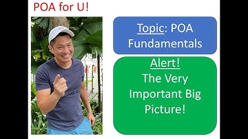 Must Watch! Fundamentals of POA! The Big Picture! (Principles of Accounts)