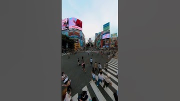 Flying Through Shibuya Crossing | Insta360 ONE X2 #Shorts
