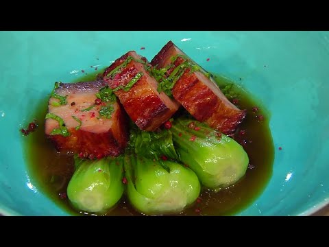 Паста с грудинкой в сливочном соусе. Свиная грудинка в паназиатском стиле с капустой пак-чой