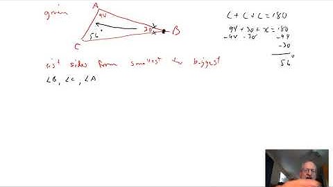 Relation between sides and angles in a triangle