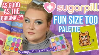 How Different Are They?? Sugarpill Fun Size Too Palette: Comparison Swatches + First Impressions