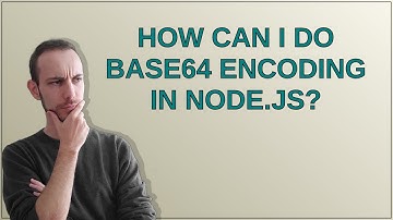 How can I do Base64 encoding in Node.js?