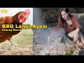 BBQ Chickens 🐔Necks Borneo Style at River Bank/Rekung Manuk