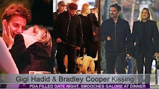 Gigi Hadid Bradley Cooper Kissing: PDA Date Night, Smooches Galore At Dinner