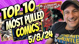 Top 10 Most Pulled Comic Books 5/8/24 One Comic Book Is Climbing The Ranks 📈