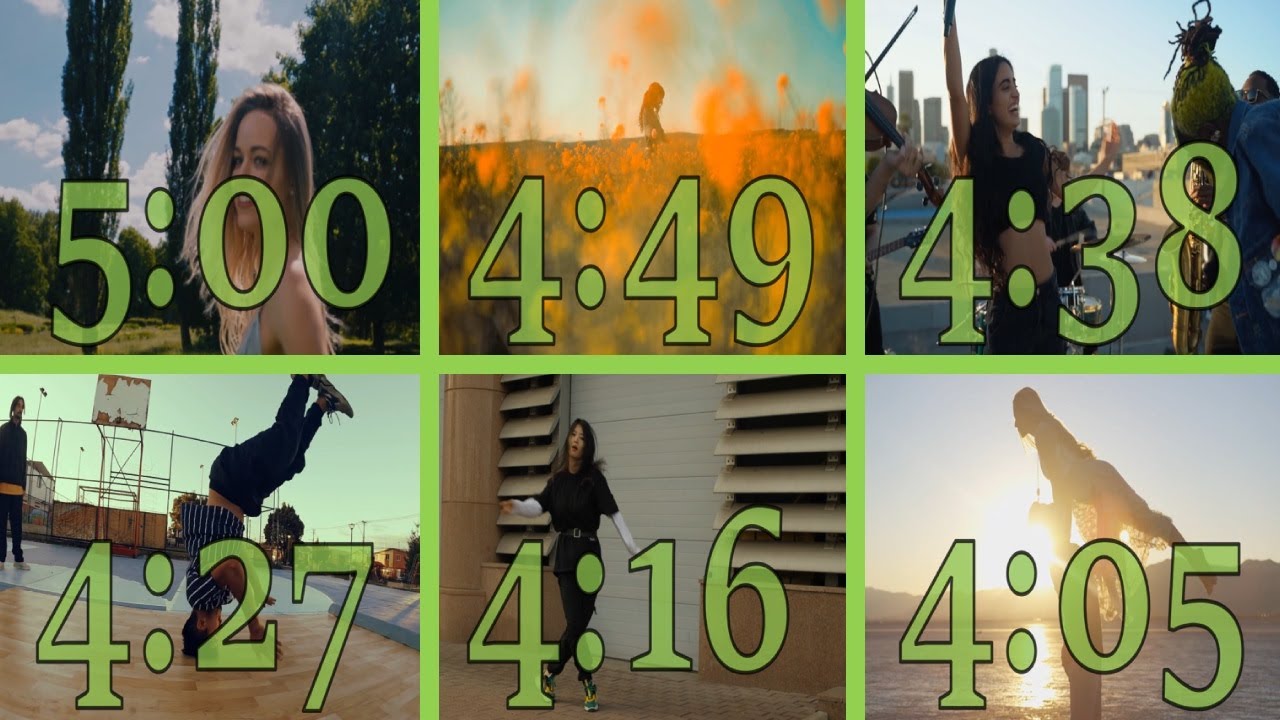 5 Minute Countdown Timer with Dance Videos every 10 seconds and Alarm ...