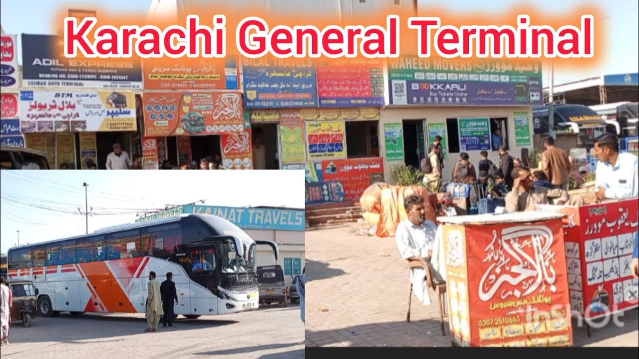 Karachi general terminal adil Express sleeper bus wahid mower sleeper bus Bala gujjar Bilal travel 