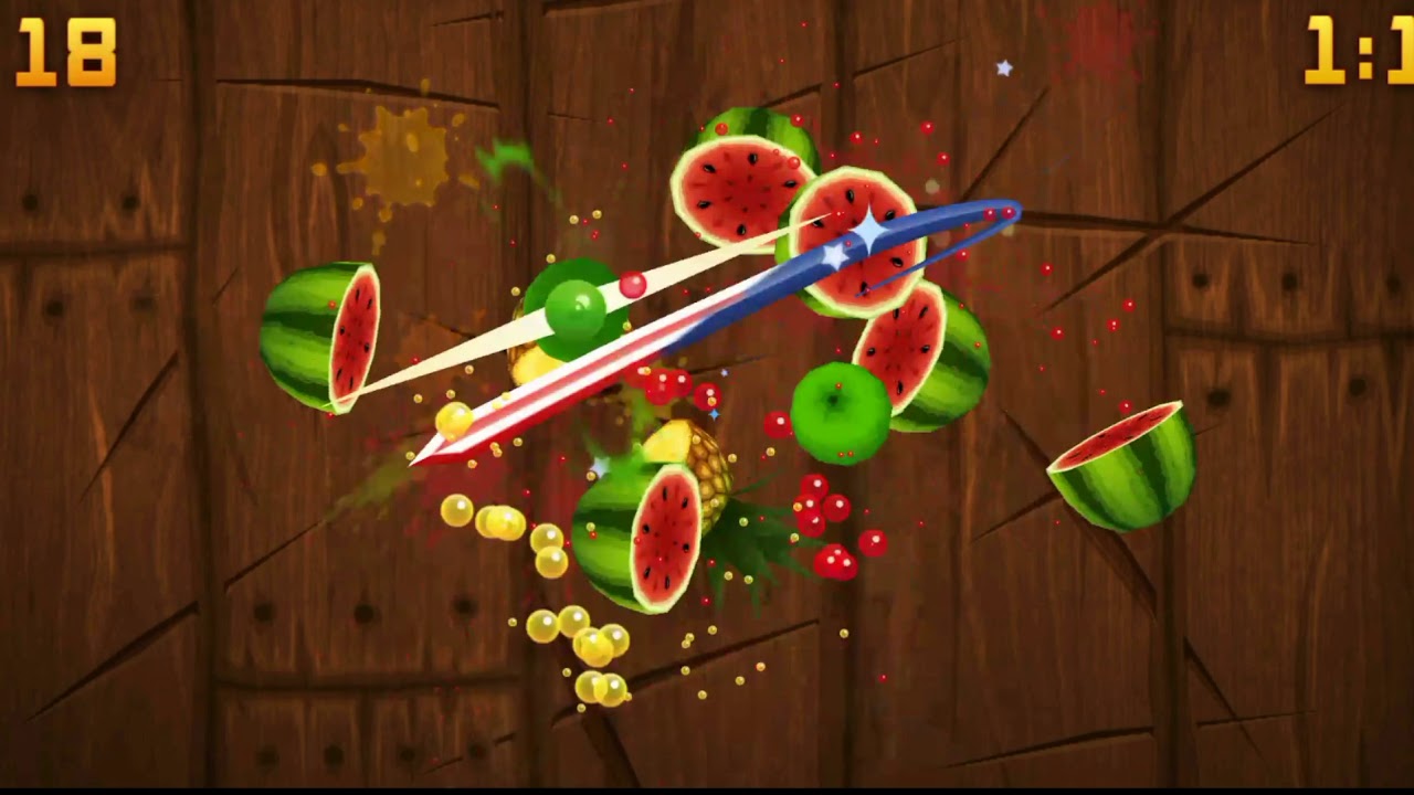 Играть в арбузы. Fruit Ninja Gameplay. Fruit Ninja Fruit Ninja. Фрут ниндзя геймплей. Fruit Ninja 1.8.5 ex-Android.