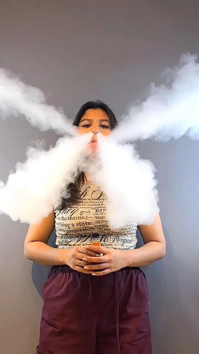 amazing smoking girl vape tricks #shorts