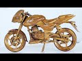 BAJAJ PULSAR 180 || How to Make Wooden Bike Model ||