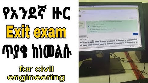 Ethiopia: Civil Engineering exit exam question 2024