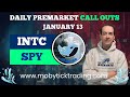 🚨 URGENT PRE-MARKET ALERT: INTC  &amp; SPY Trade Setups!