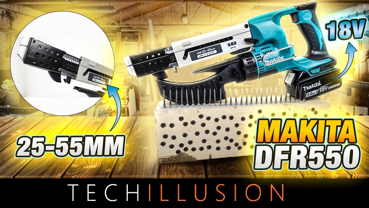 Test der DFR550Z?! MAGAZINSCHRAUBER Makita KOMPAKTE & YouTube Review DFR550Z WAS Makita - AKKU TAUGT -