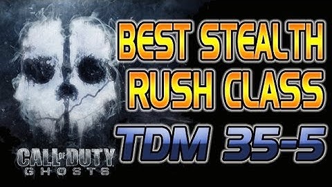 COD Ghosts Best HC Rushing Stealth Class Setup 35-5 [Honey Badger] Can we rush in hardcore?