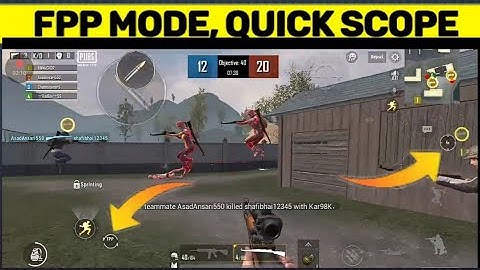 pubg mobile lite 🔥🔥QUICK SCOPE ,, FPP MODE 🔥🔥 BETA VERSION 0.19 😎WORKING TRICK😎