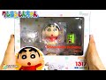 Crayon Shin chan Face changing parts with three face plates Snack Chocobi & his dog Shiro
