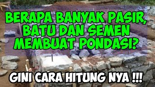 Tutorial Menghitung Biaya Pondasi Rumah