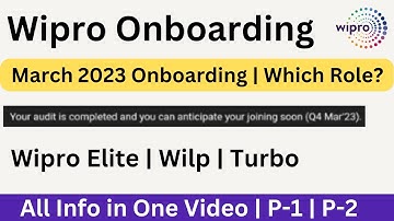 Wipro March 2023 Onboarding News | Complete info In One Video | Not For Elite Turbo | Updates