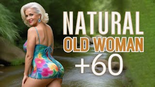 Natural Older Woman Over 50 Attractively Dressed Classy🔥Natural Older Ladies Over 60🔥Fashion Tips143