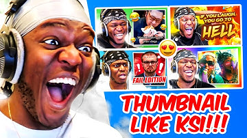 How To Make A Thumbnail Like KSI!