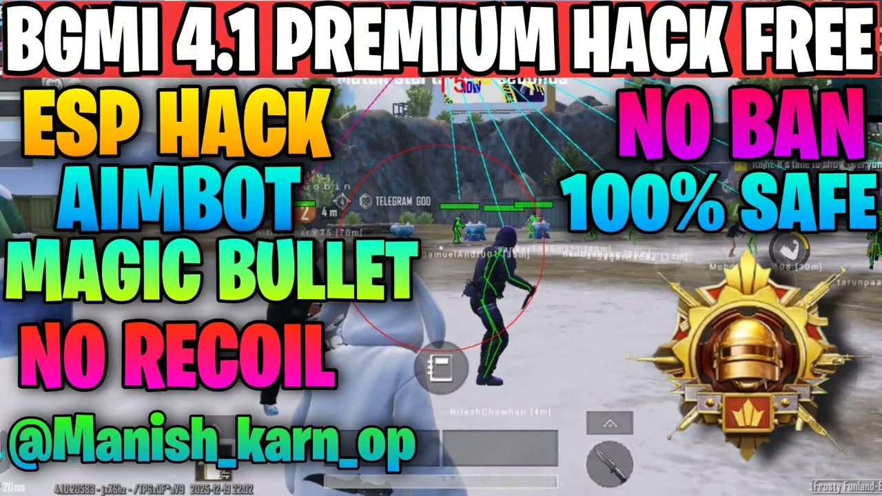 JOIN MY TELEGRAM CHANNEL FOR FREE BGMI HACKS 