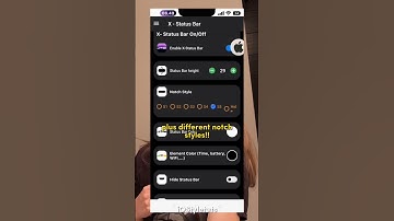 iOS 16 Status Bar on Android with different notch styles #iphone #emojis #mobilephones #tutorial