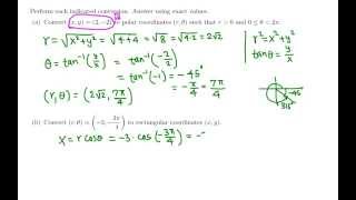 Trig: Rectangular and Polar coordinates