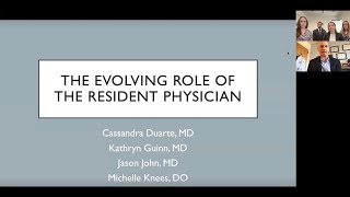 The Evolving Role of the Resident Physician Department of Medicine 2021 22 Chief Medical Residents
