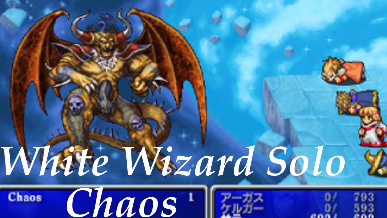 Final Fantasy I [PSP] White Wizard Solo - Chaos - YouTube