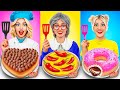 Tantangan Masak Aku vs Nenek vs Chef | Siapa Menang Pertarungan Makanan oleh RATATA